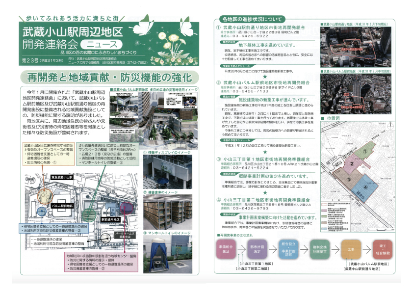 再開発と地域貢献・防災機能の強化