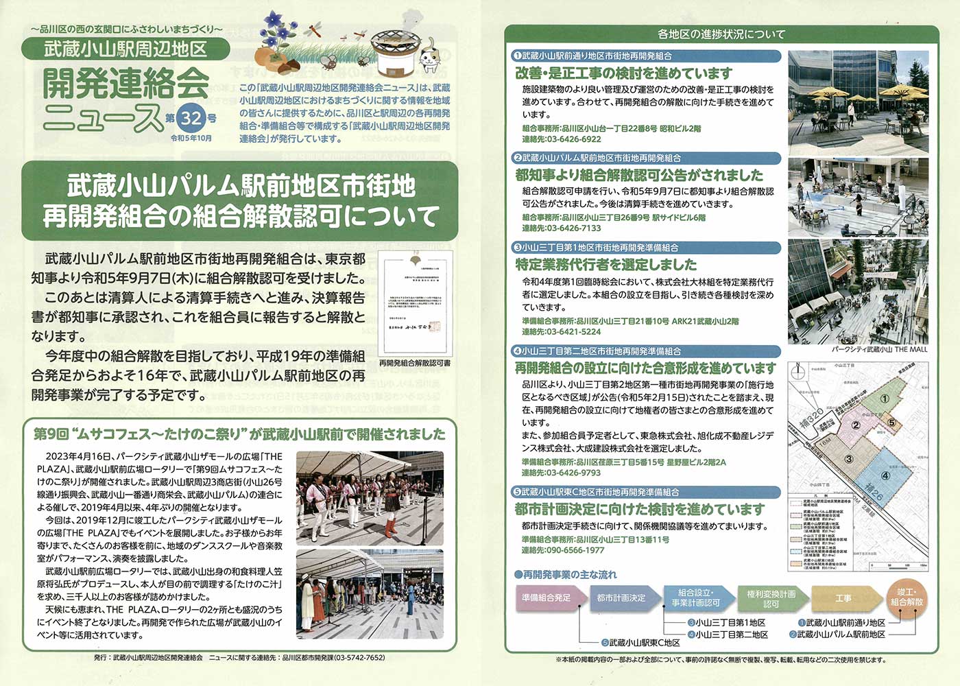 再開発組合の組合解散認可について