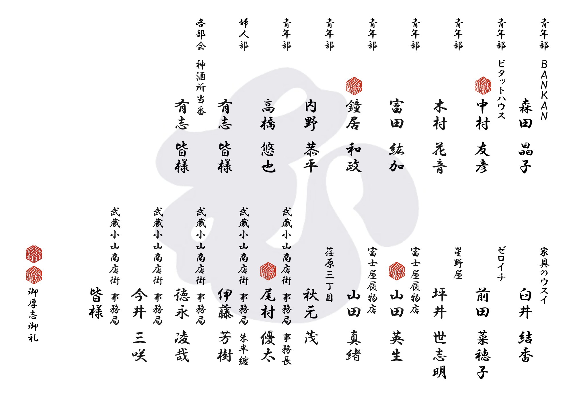 令和八年 運営参加協力者 3ページ目